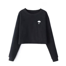 Load image into Gallery viewer, Alien Print Long Sleeve T-Shirt O-Neck Women Casual Tops 2017 Autumn Solid color mujer harajuku cute Top Tees Blusas
